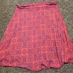 💐2/$25 💐 LuLaRoe Plus Size Geometric Azure Skirt